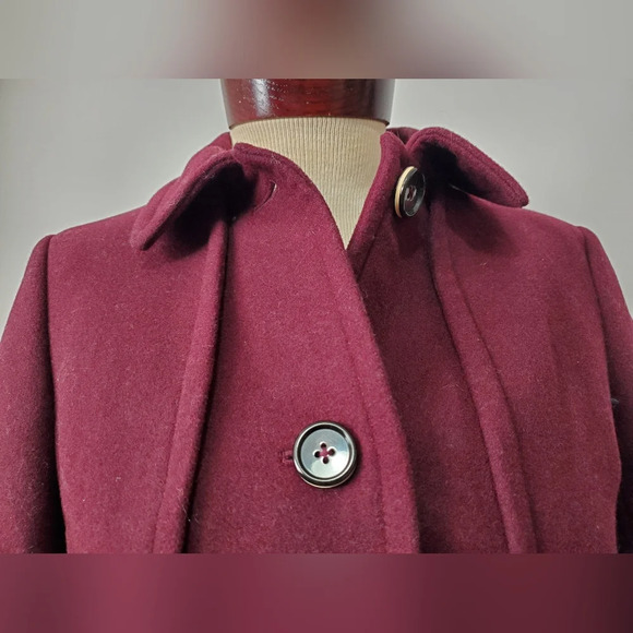 BROOKS BROTHERS NWOT wool purple coat.  Size 2 - Picture 3 of 13